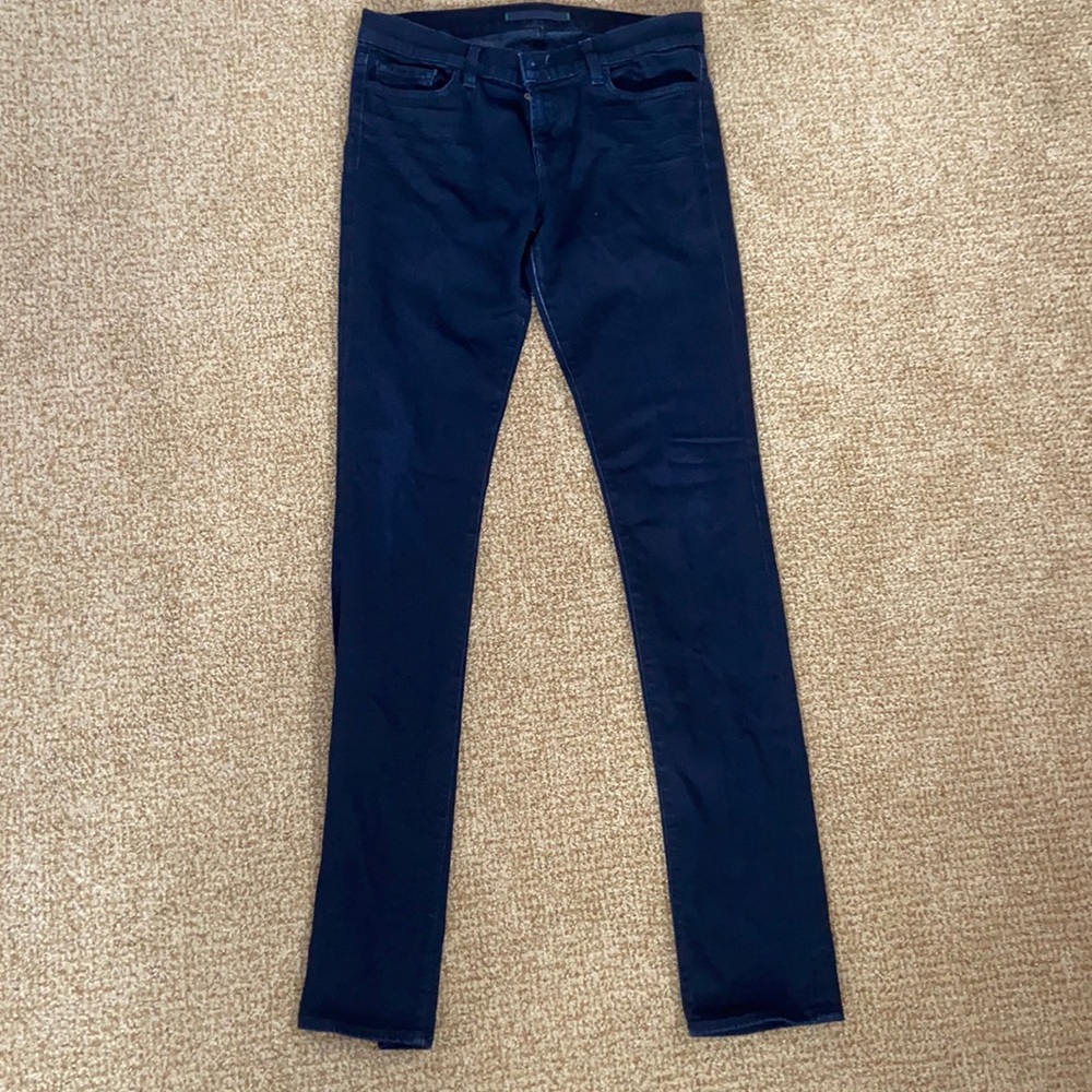 J Brand dark indigo skinny jeans